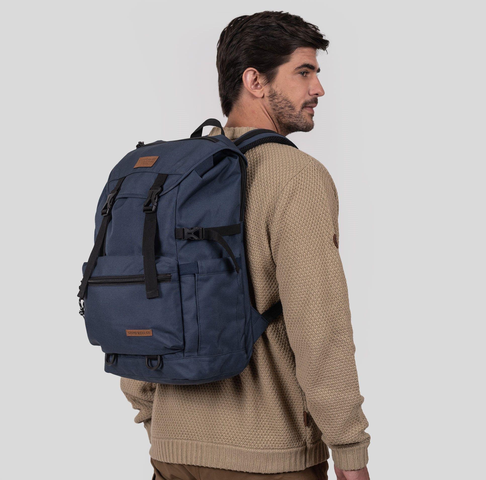Mochila Nylon Hakon 35L Navy Gnomo-3
