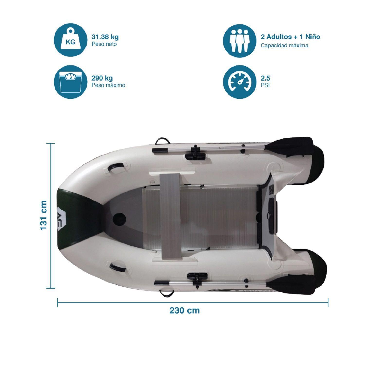 Bote Inflable Aluminium Floor 3 pers – Ninfa-2