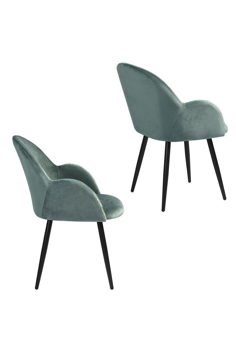 Silla de Comedor Chiozza Sitial Terciopelo Verde-3