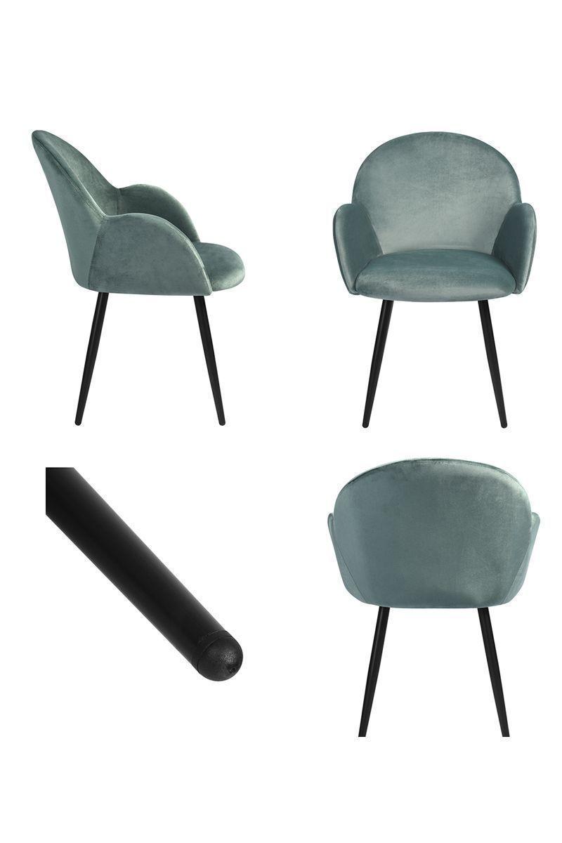 Silla de Comedor Chiozza Sitial Terciopelo Verde-4