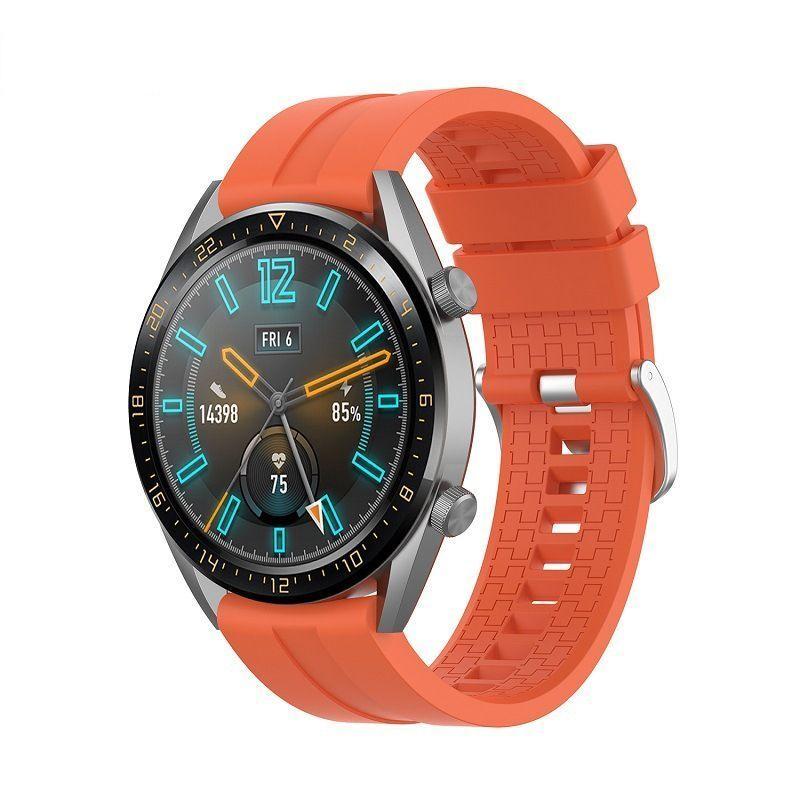 Correa Silicona Para Samsung Watch Gear S3, Gear S3 Classic / Frontier /  Naranja-0