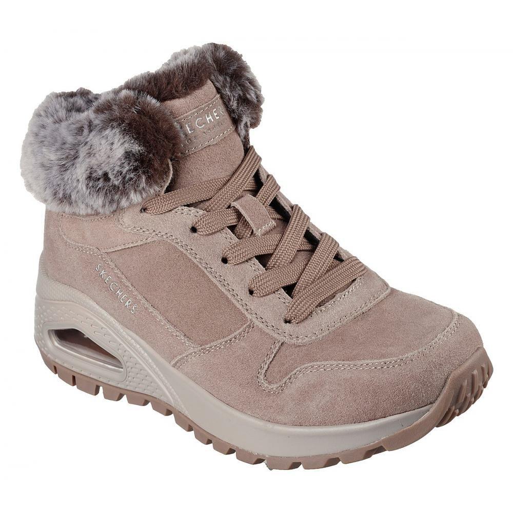 Botin Mujer Uno Rugged Beige Skechers-5