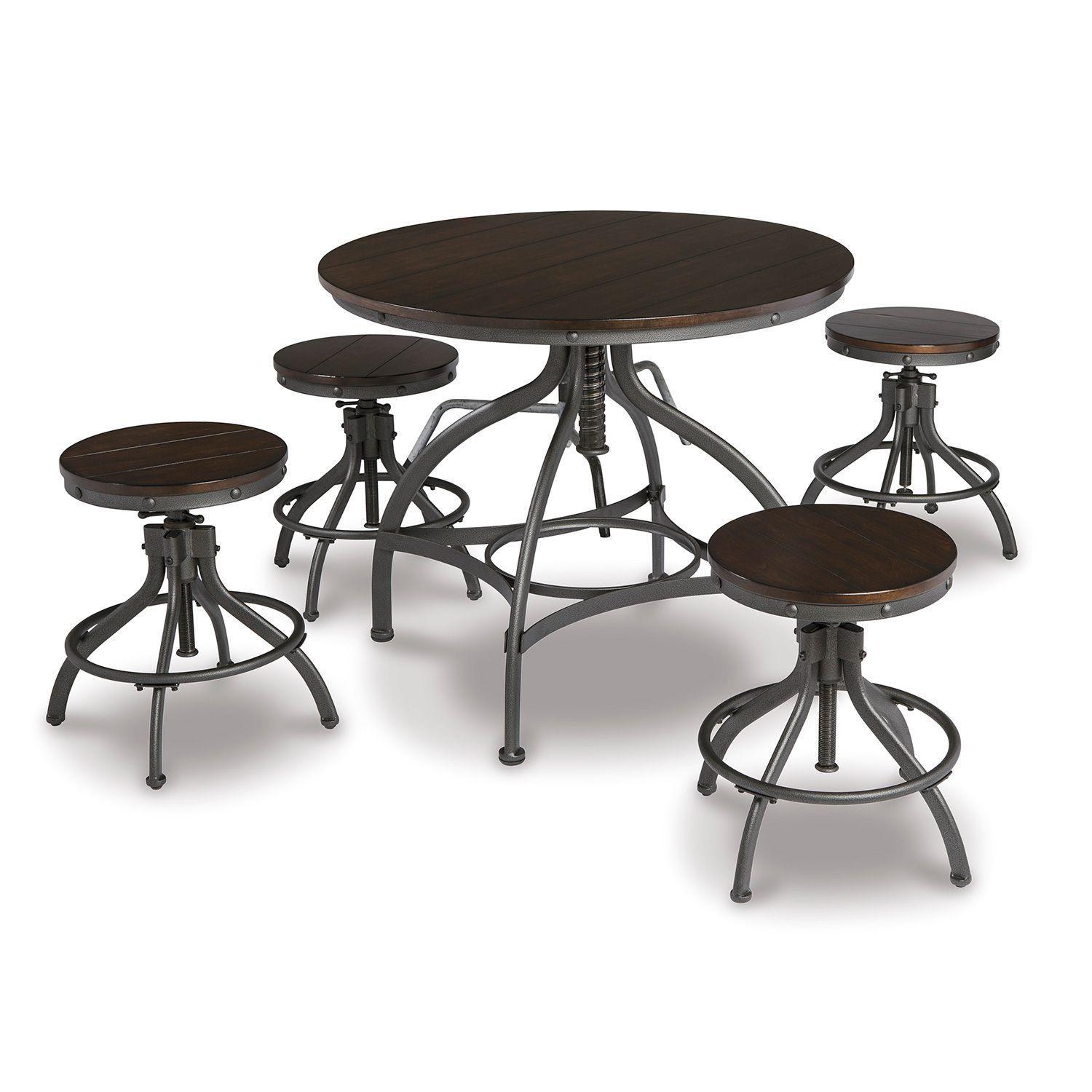 Juego comedor alto Odium (set 5 piezas)-0