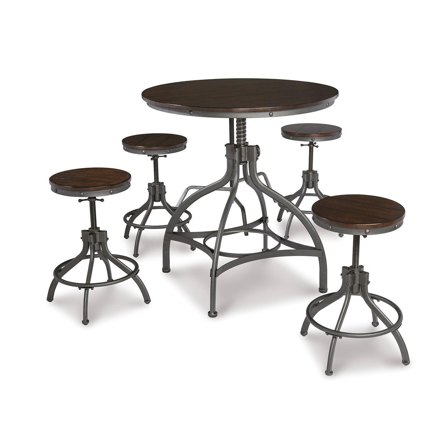 Juego comedor alto Odium (set 5 piezas)-2