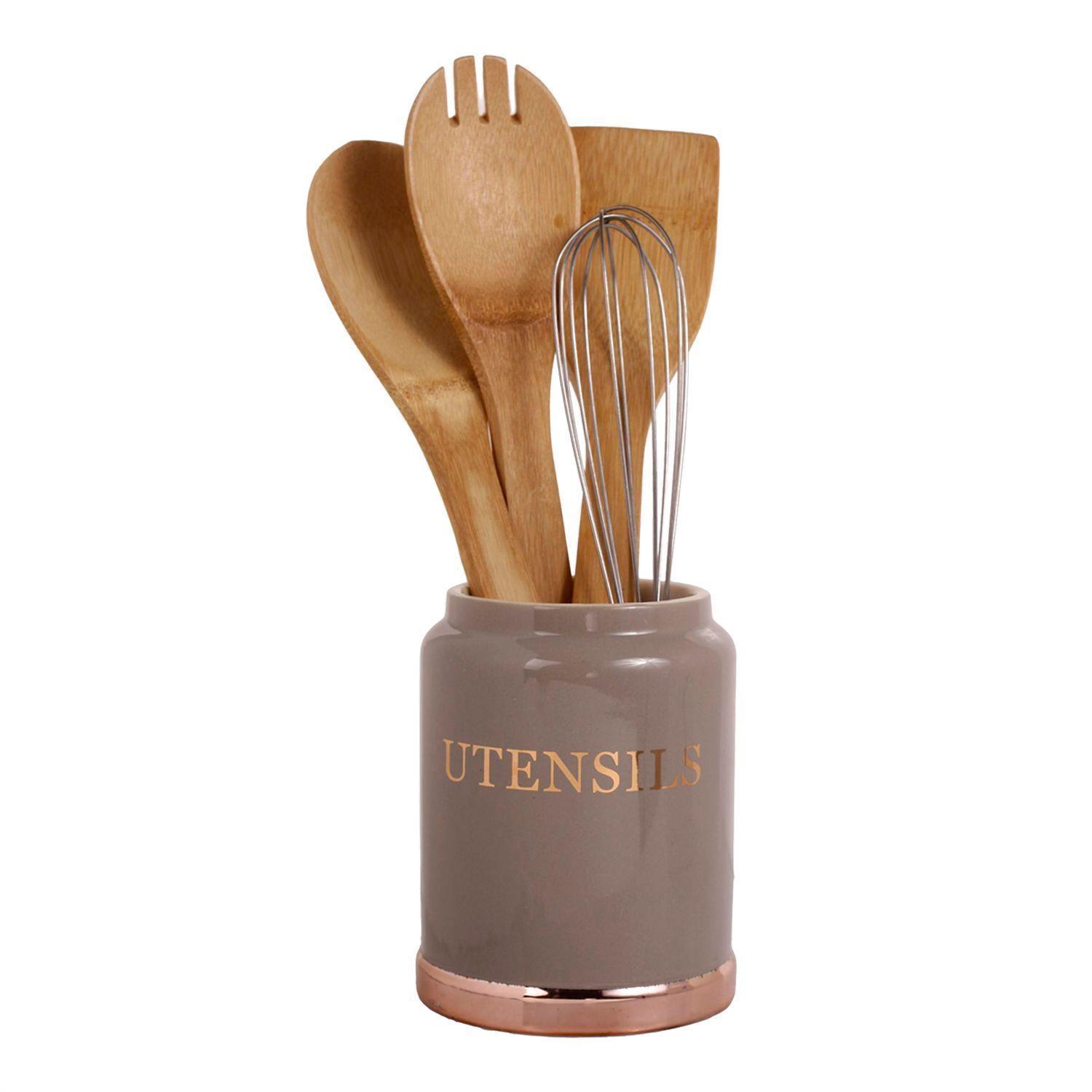 Juego de Utensilios Decorativo Copper 5 Piezas-0