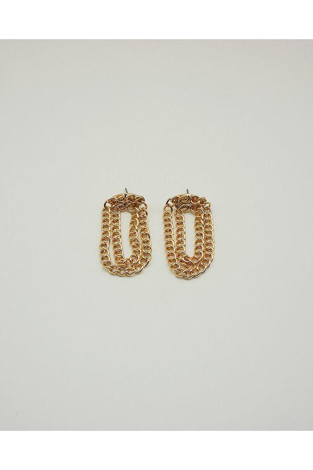 Aro Largo Cadenas Dorado I-D-0