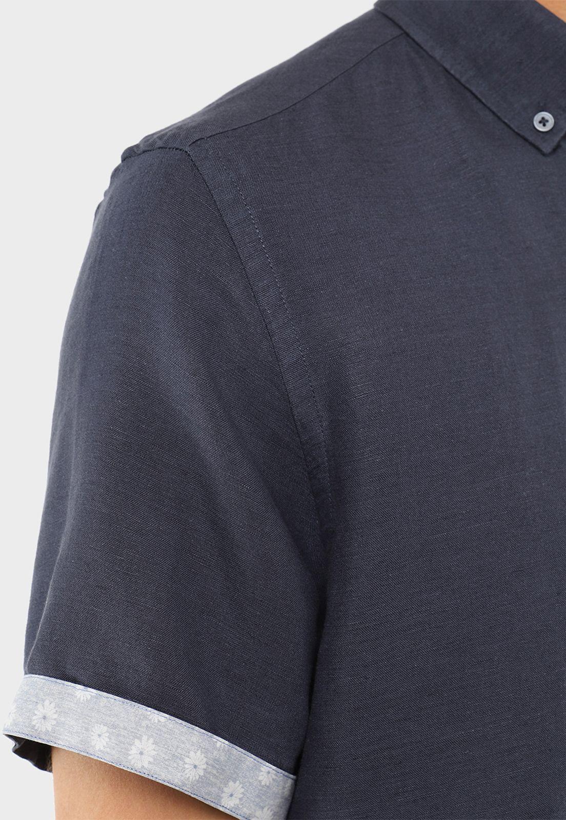 Camisa Manga Corta Print Flores Guy Laroche-2