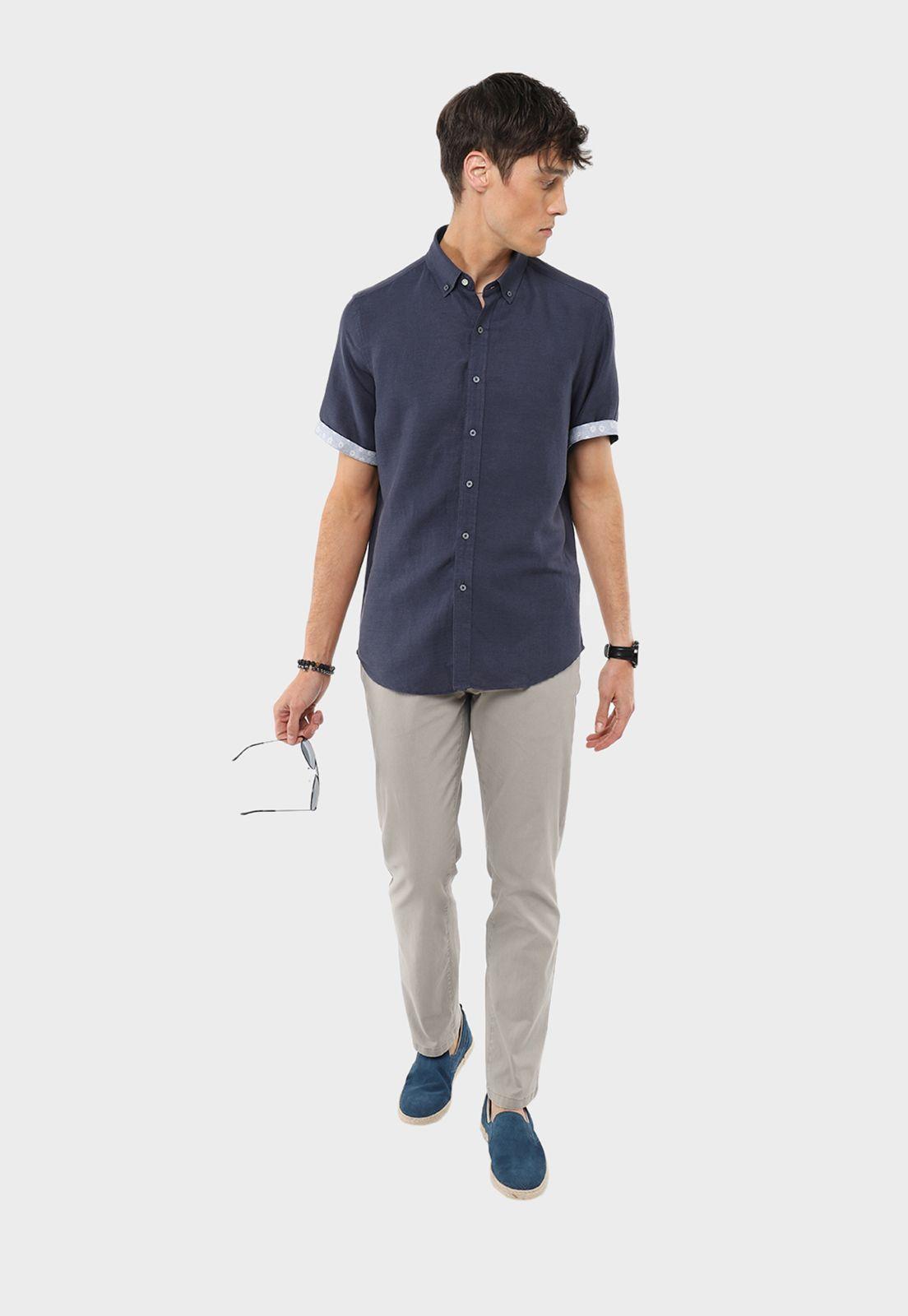 Camisa Manga Corta Print Flores Guy Laroche-3