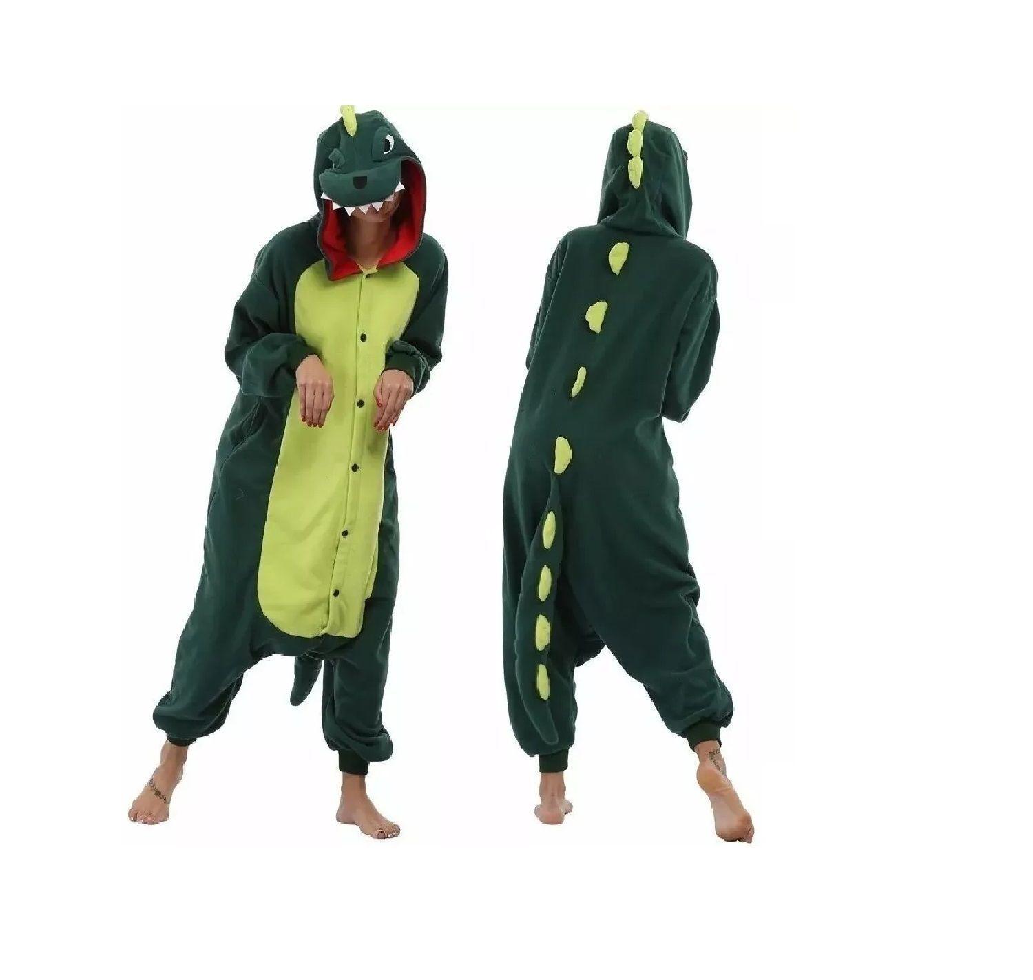 Pijama Enteros Animales Niños y Adultos Dinosaurio-1