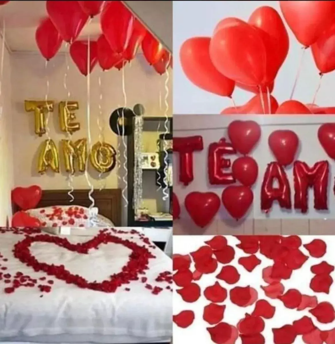 Pack 25 Globos De Corazon Globos De San Valentin Globo Rojo-4