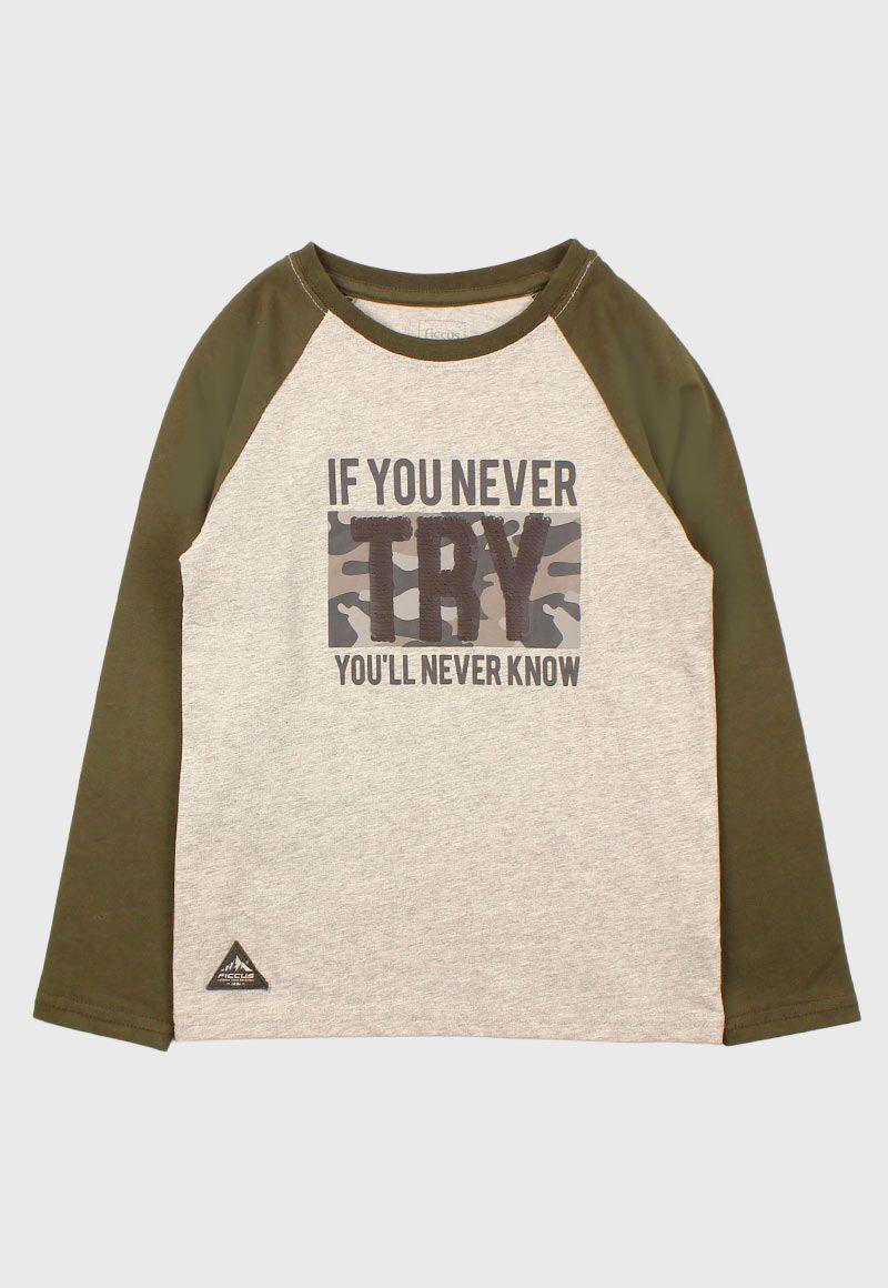 Polera Kids Niño M/Raglan Tech-0