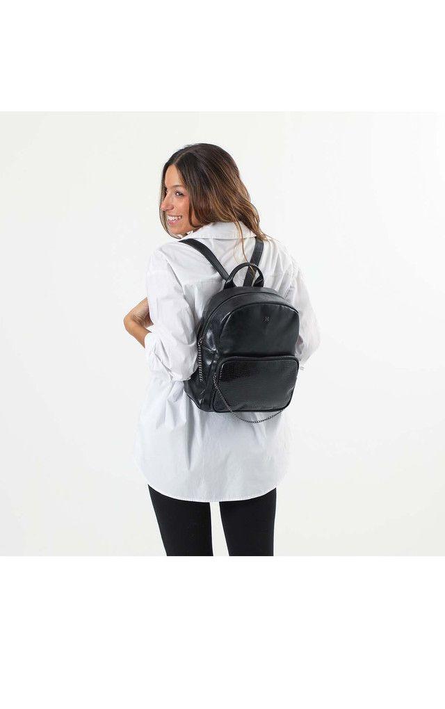 Mochila Negra Porto  Humana-4
