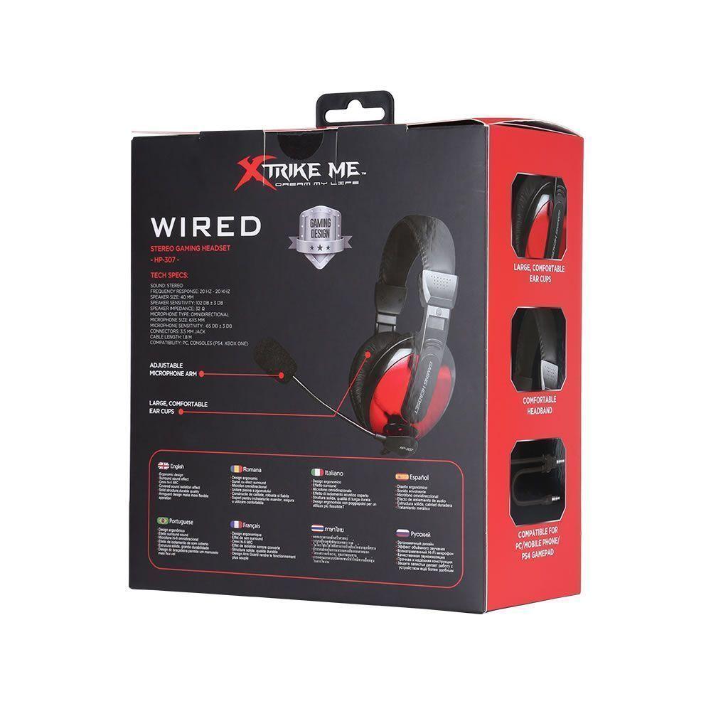 Audifonos Gamer Xtrike Me 3.5mm Rojo HP-307-3