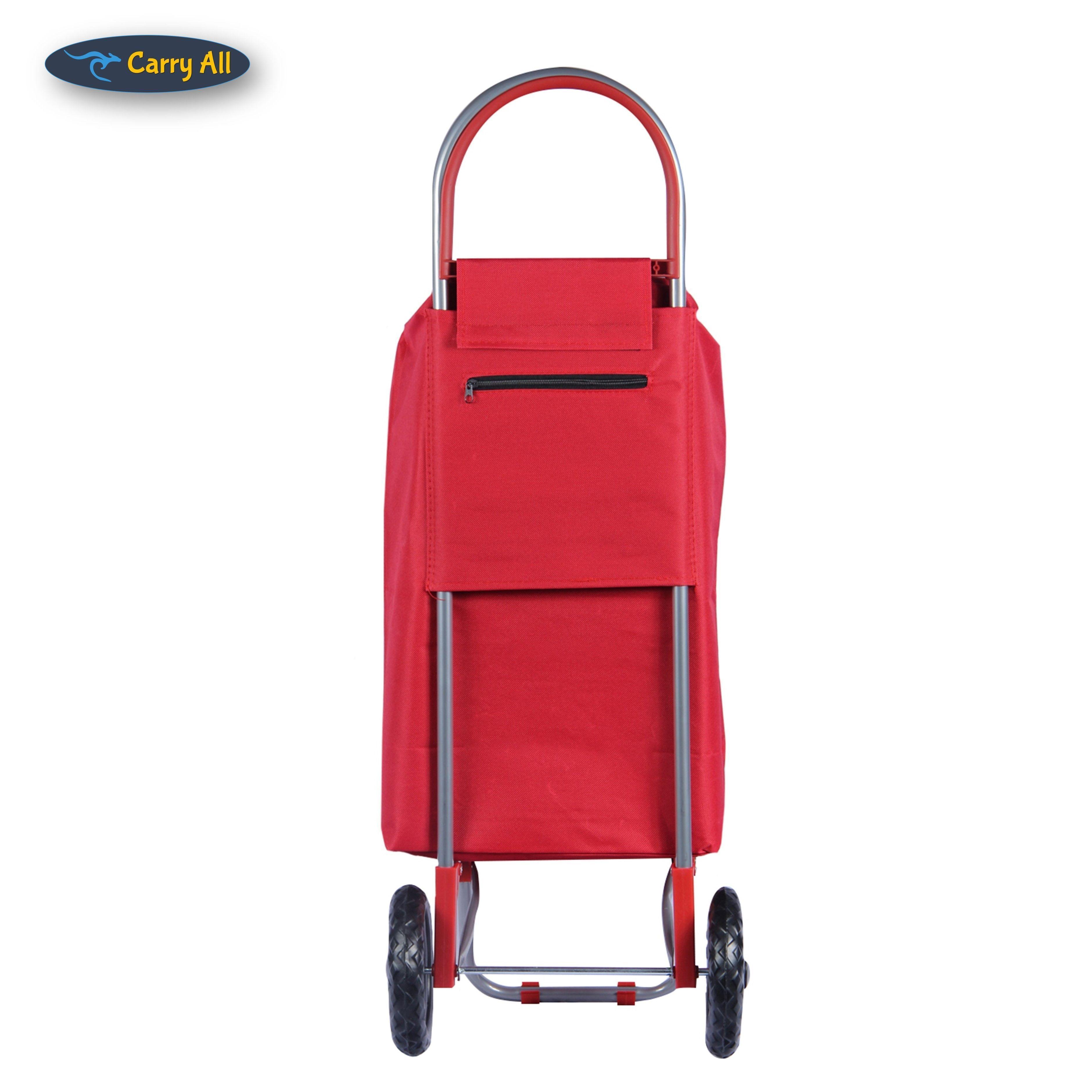 Carrito de Compras Plegable Adelaida Supermercado o Feria Red-2