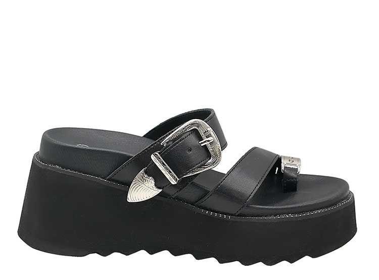 Sandalias Fany Negra Exotica-1