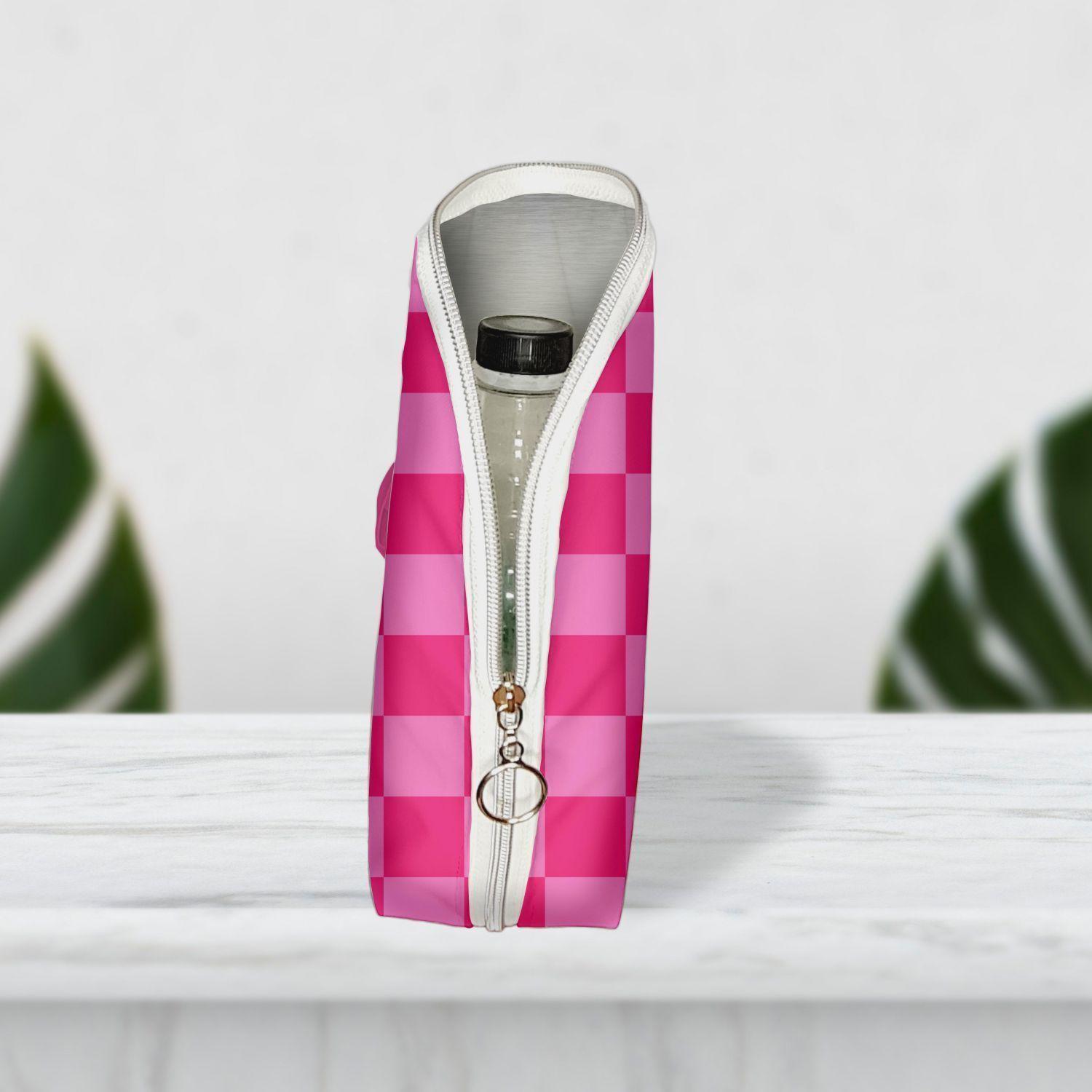 Bolso termico para botella Cuadros-2