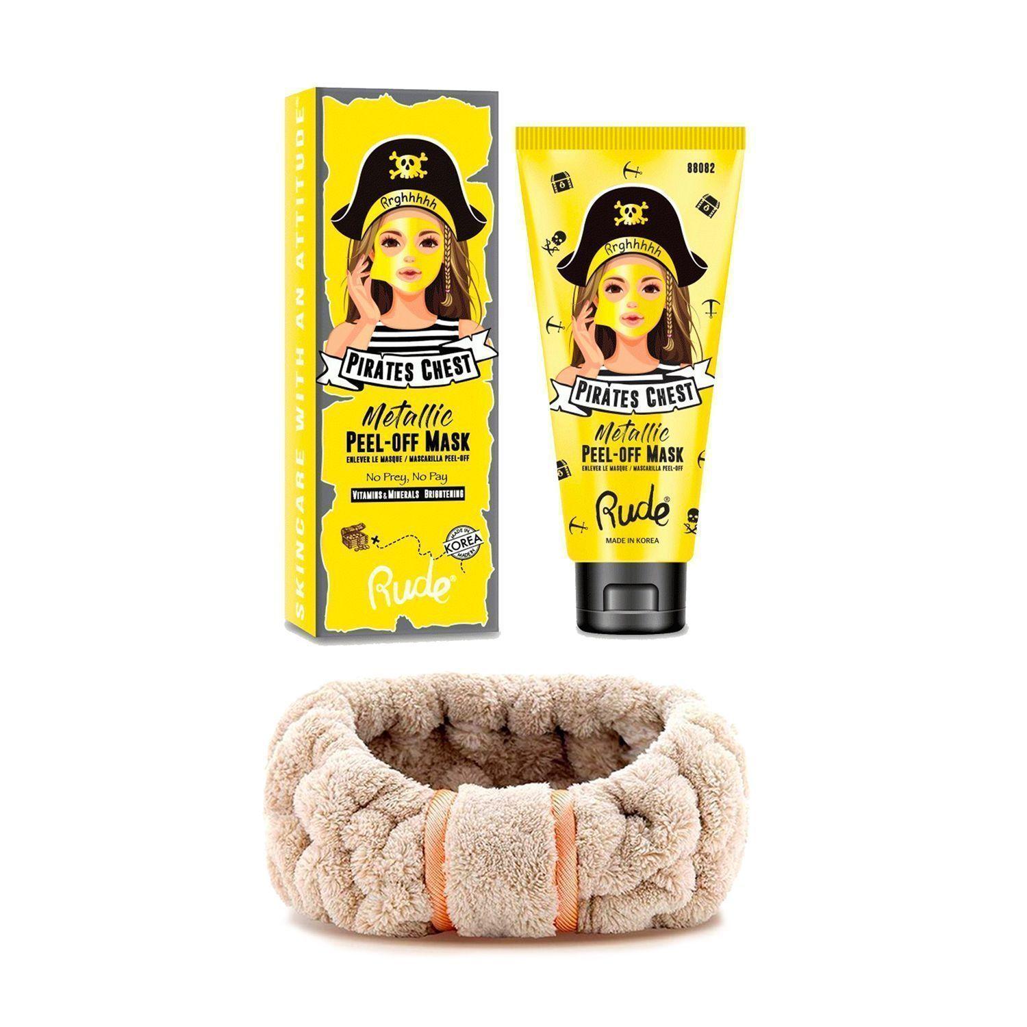 Pack Cintillo Spa y Maquillaje + Mascarilla Coreana Peel-off Vitaminas Y Minerales Rude Cosmetics-0