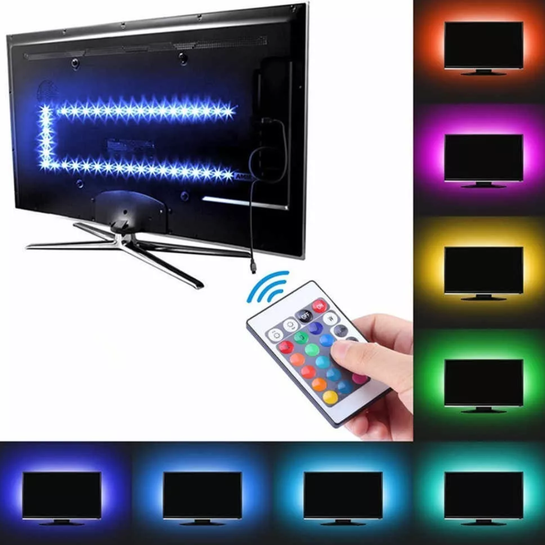 Cinta Rgb 5050 3mt Tira Led Usb  para Tv, Pc-4