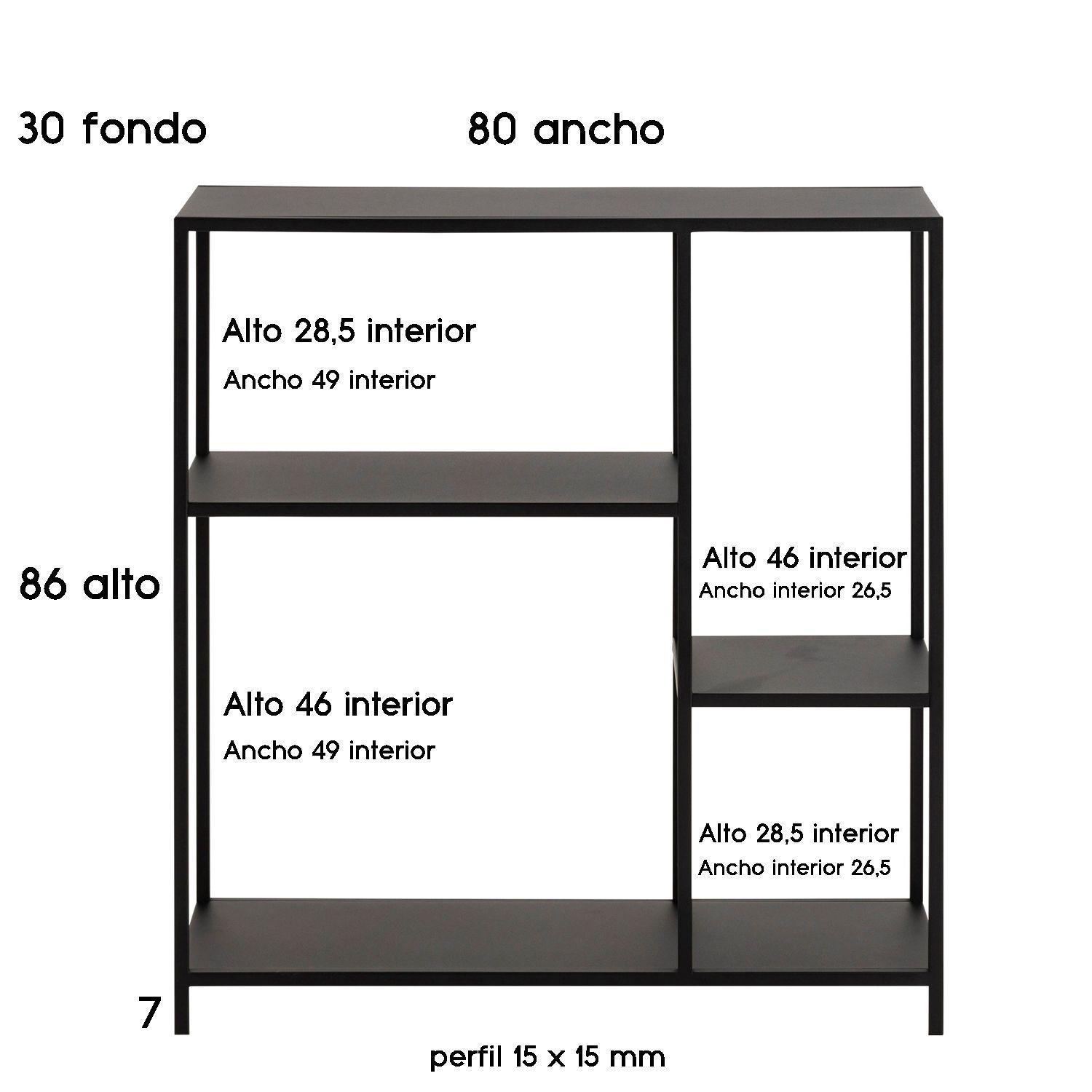 Arrimo Cardiff Negro Metal-5