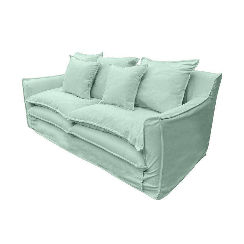 Sofá Puangue Chenille Agua 3C-2