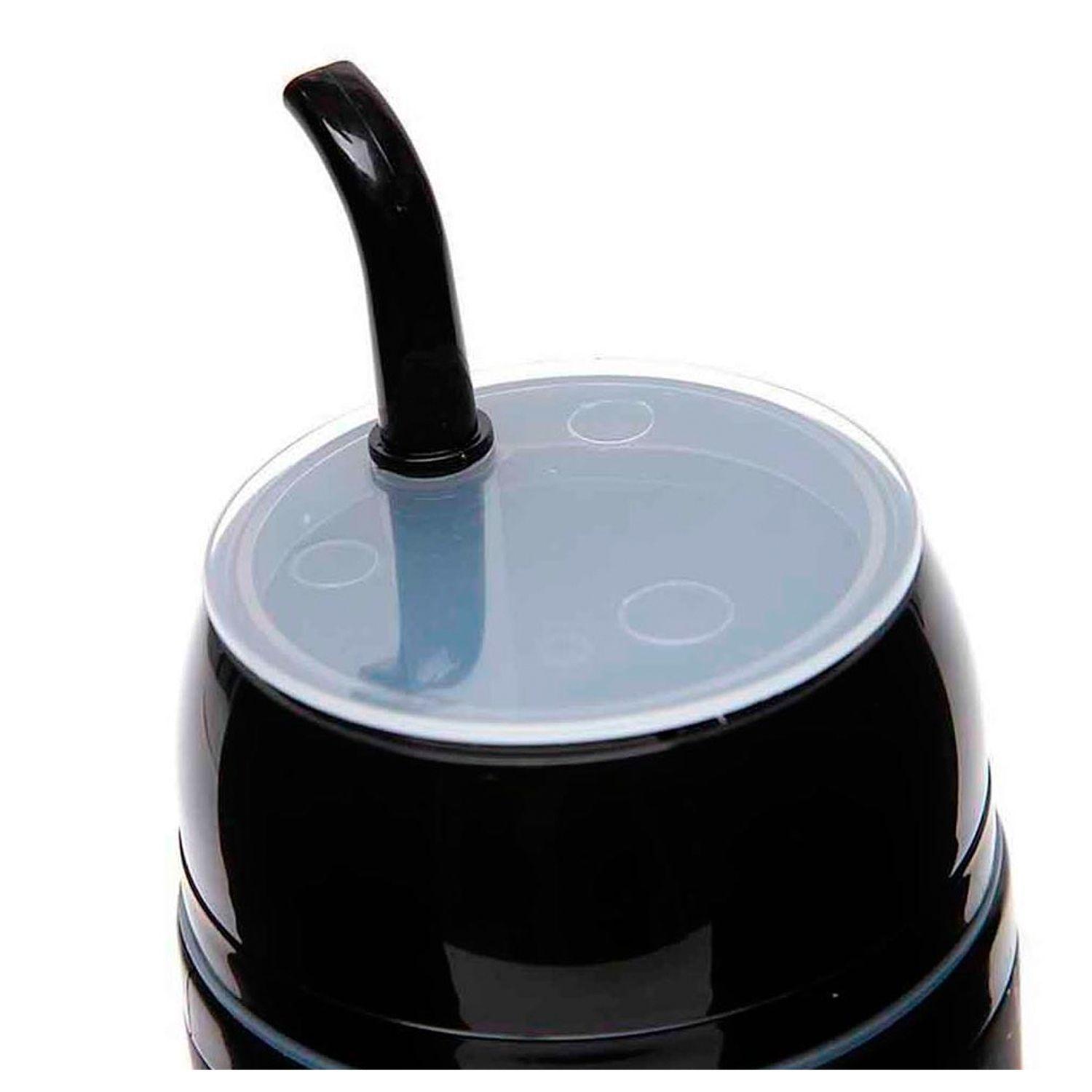 Termo Mate Para Viaje 400 ml Colores Autocebable Autocebante Negro - Keep-6