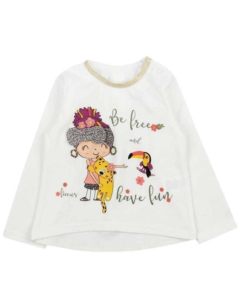 Polera Bb Niña M/Larga Savage Ficcus-0