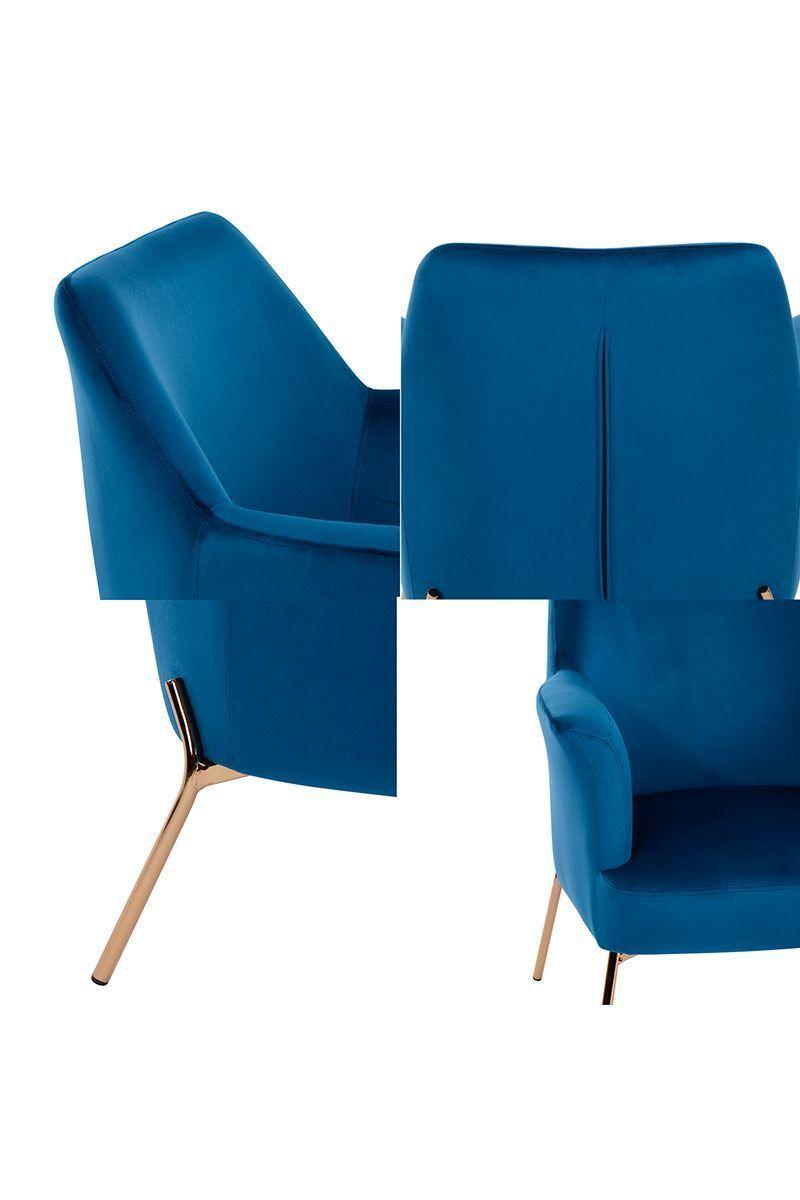 Poltrona Sitial Rose Lenglet Azul-4