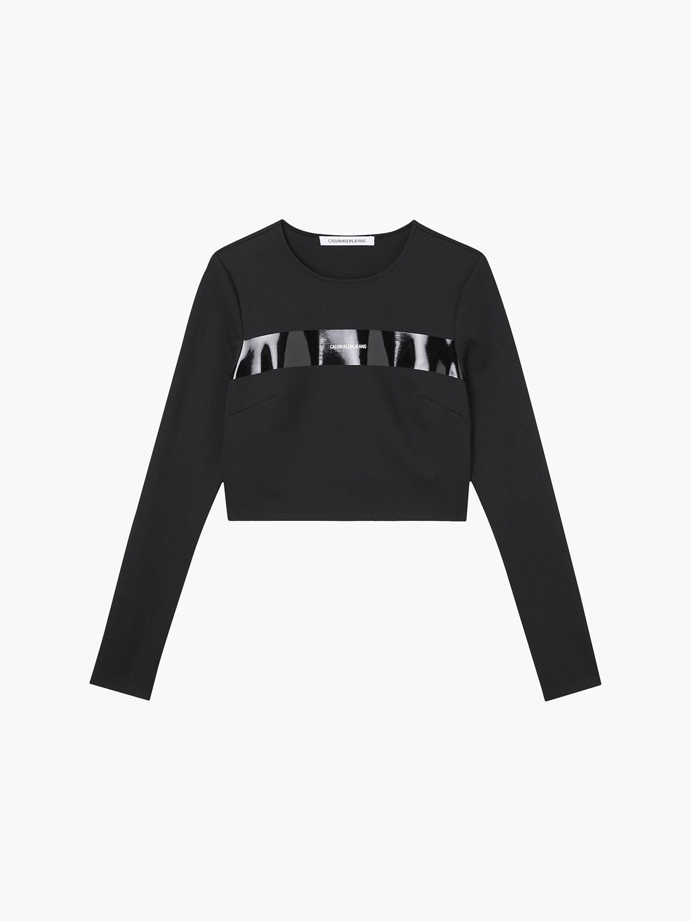 Cropped Top Milano Negro Calvin Klein-4