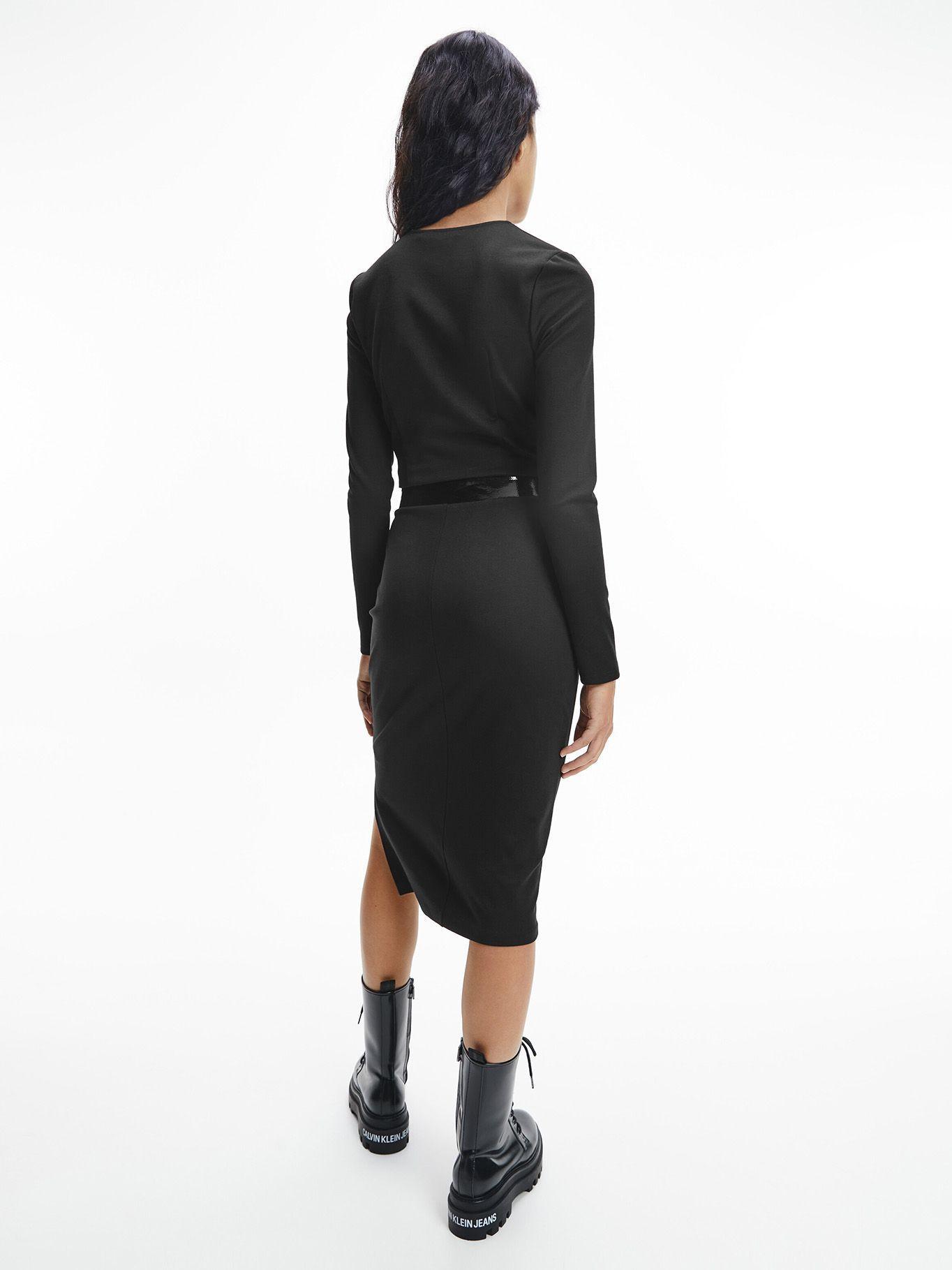 Cropped Top Milano Negro Calvin Klein-2