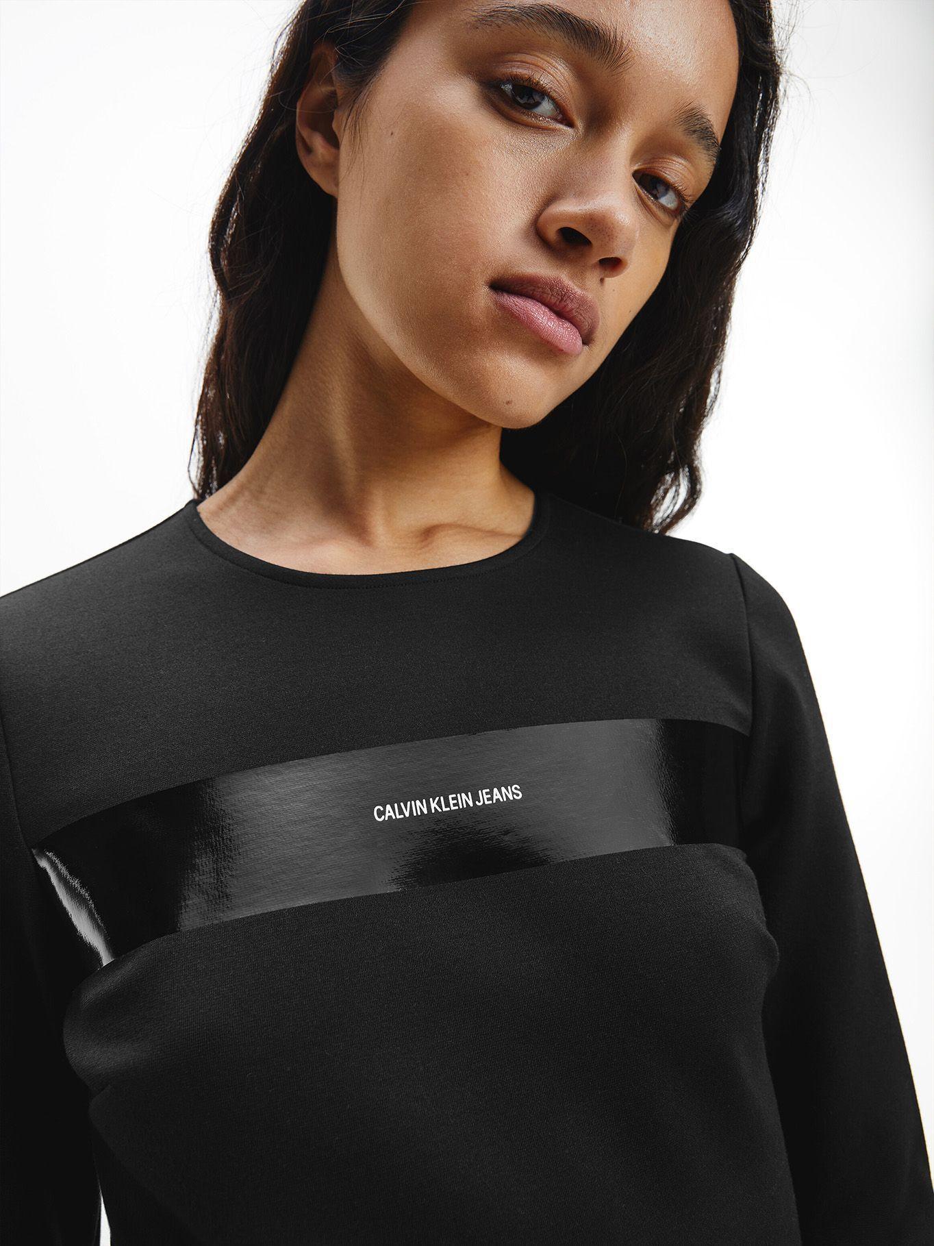 Cropped Top Milano Negro Calvin Klein-3