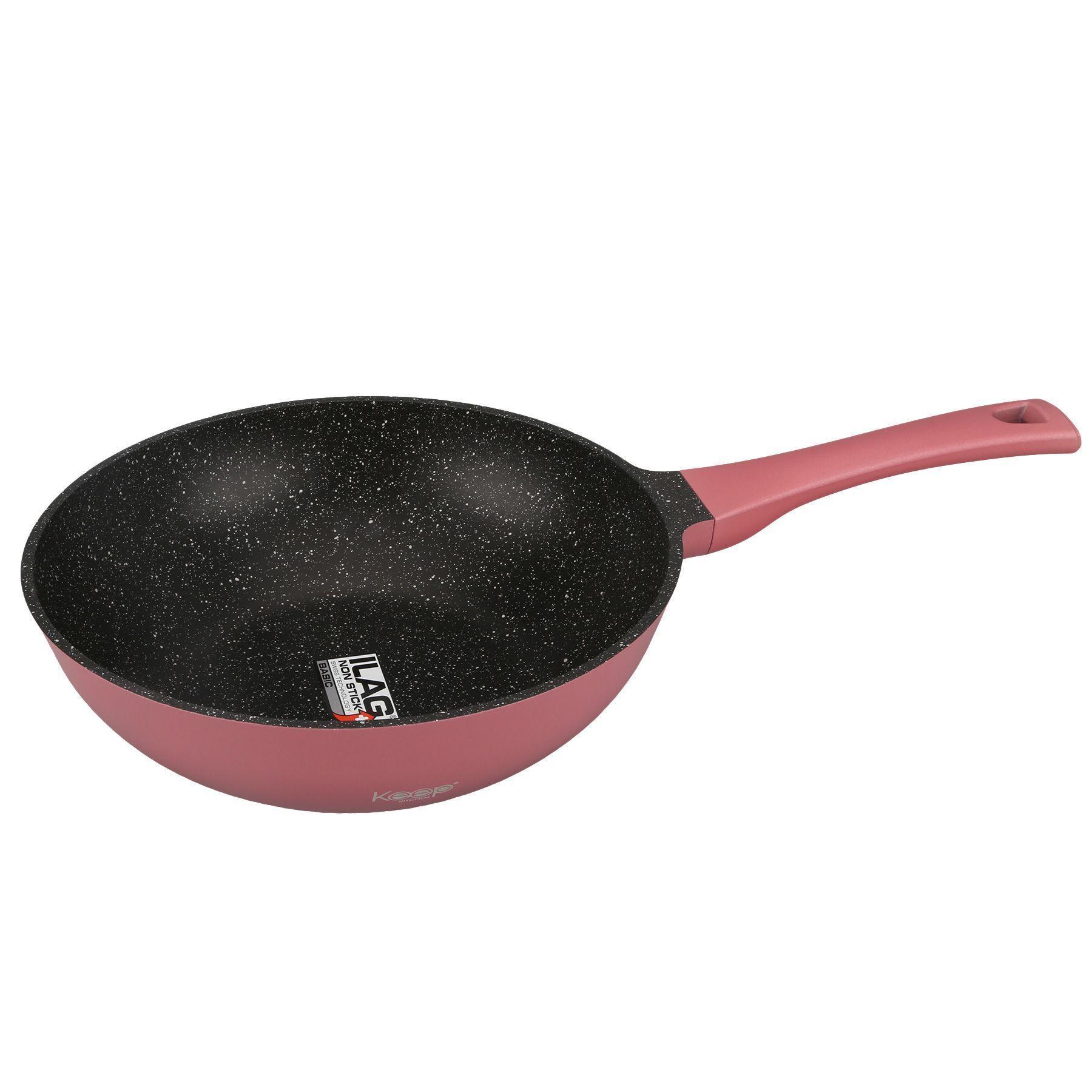 Wok 28 cm Vintage Terracota-0