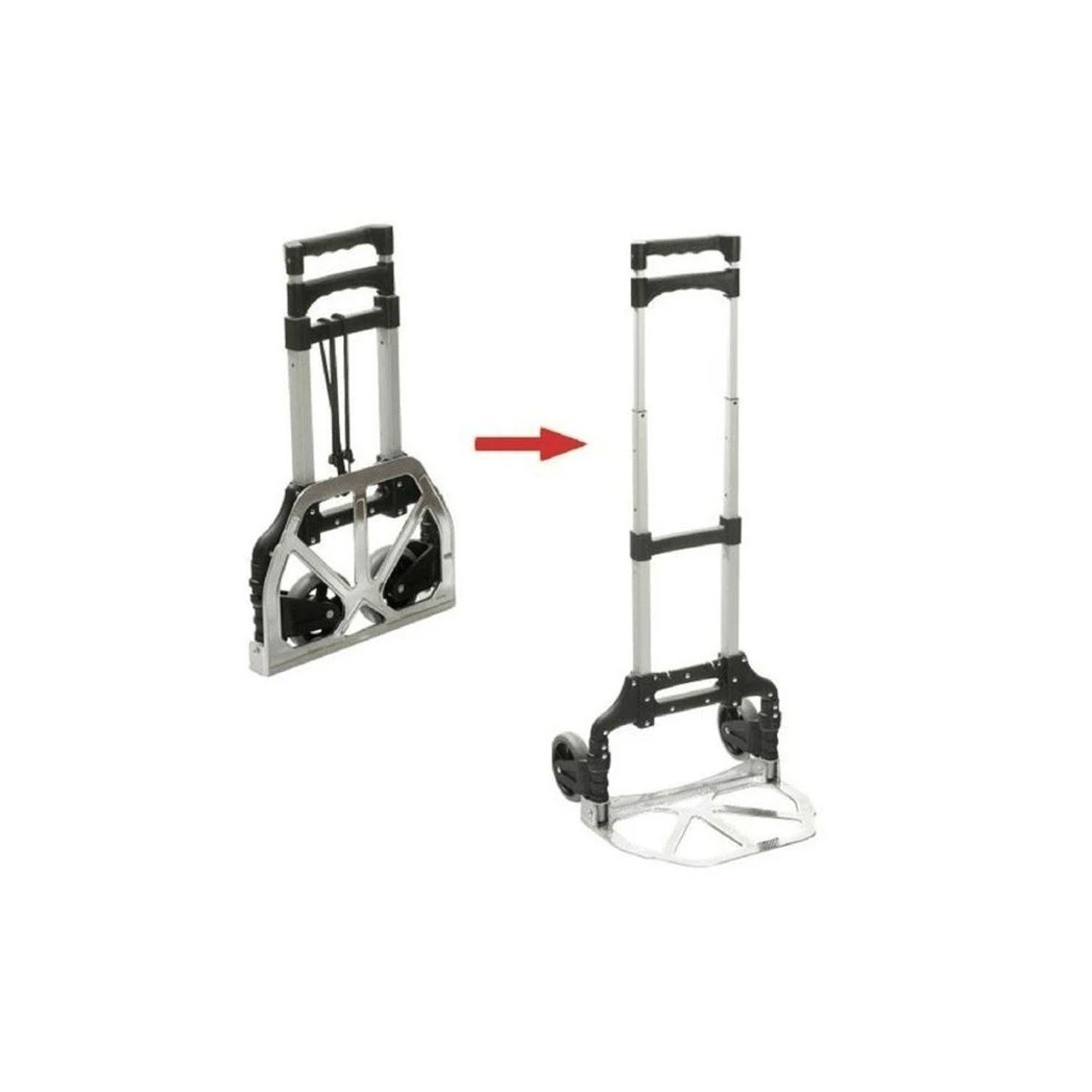 Carro De Arrastre Portatil Hasta 70Kg Plegable Metalico-3