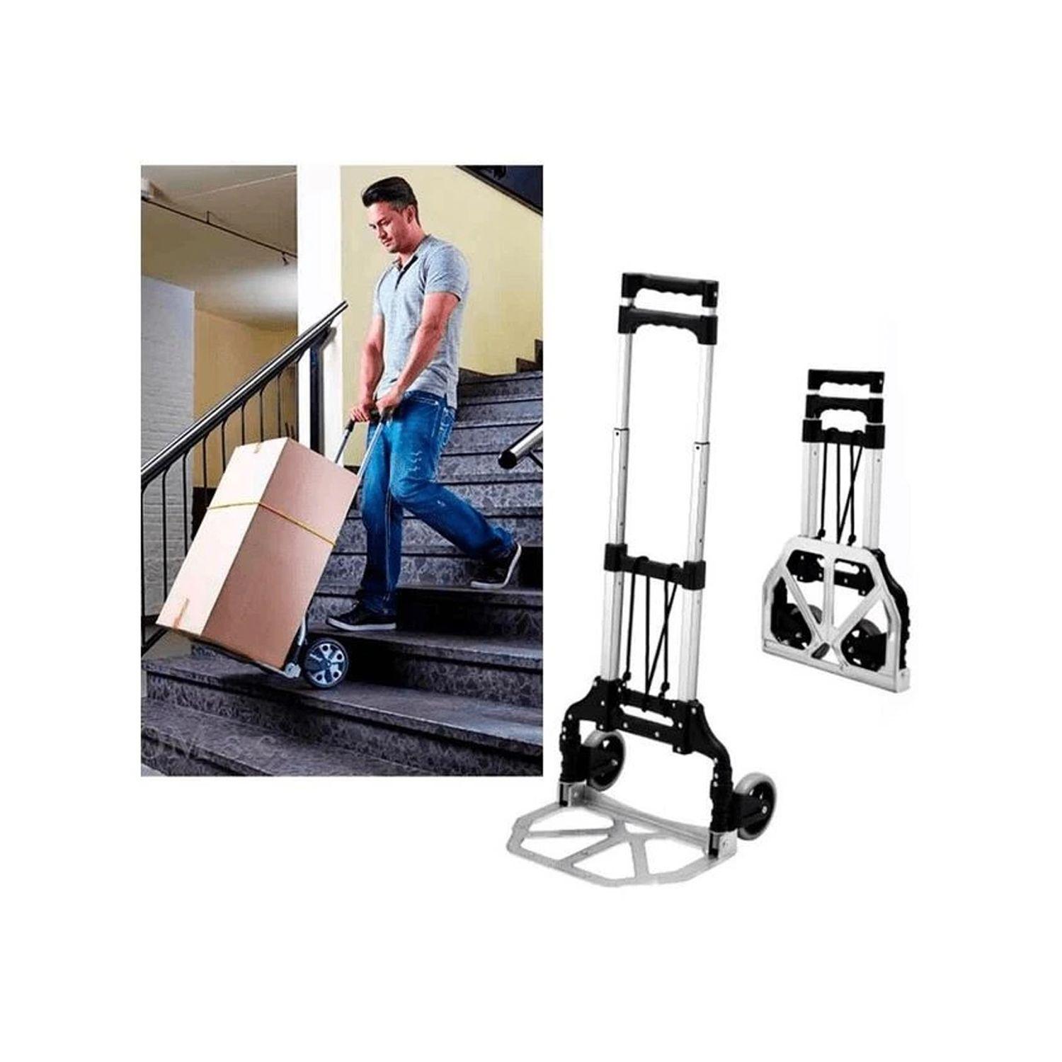 Carro De Arrastre Portatil Hasta 70Kg Plegable Metalico-4