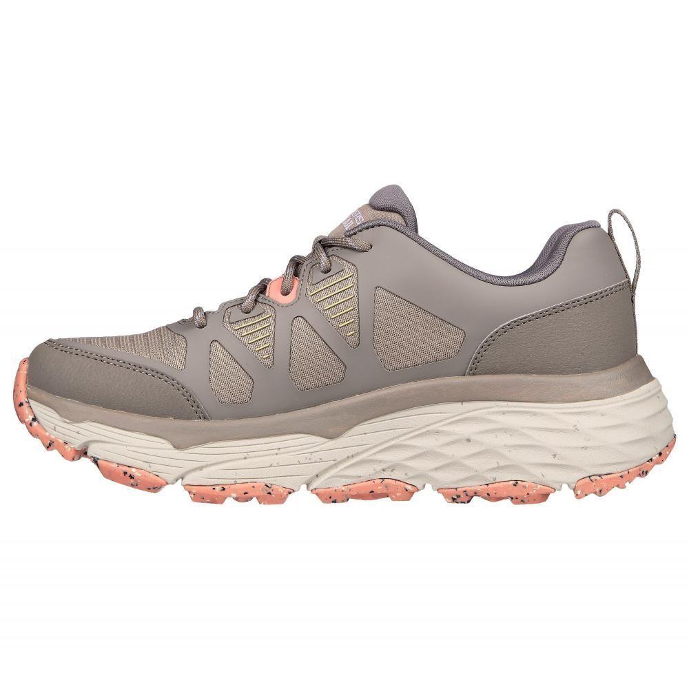 Zapatilla Mujer Max Cushioning Trail Café Skechers-3