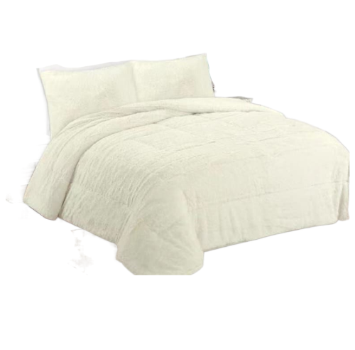 Cobertor Chiporro Peludo 1 1/2 Plazas - Blanco-0