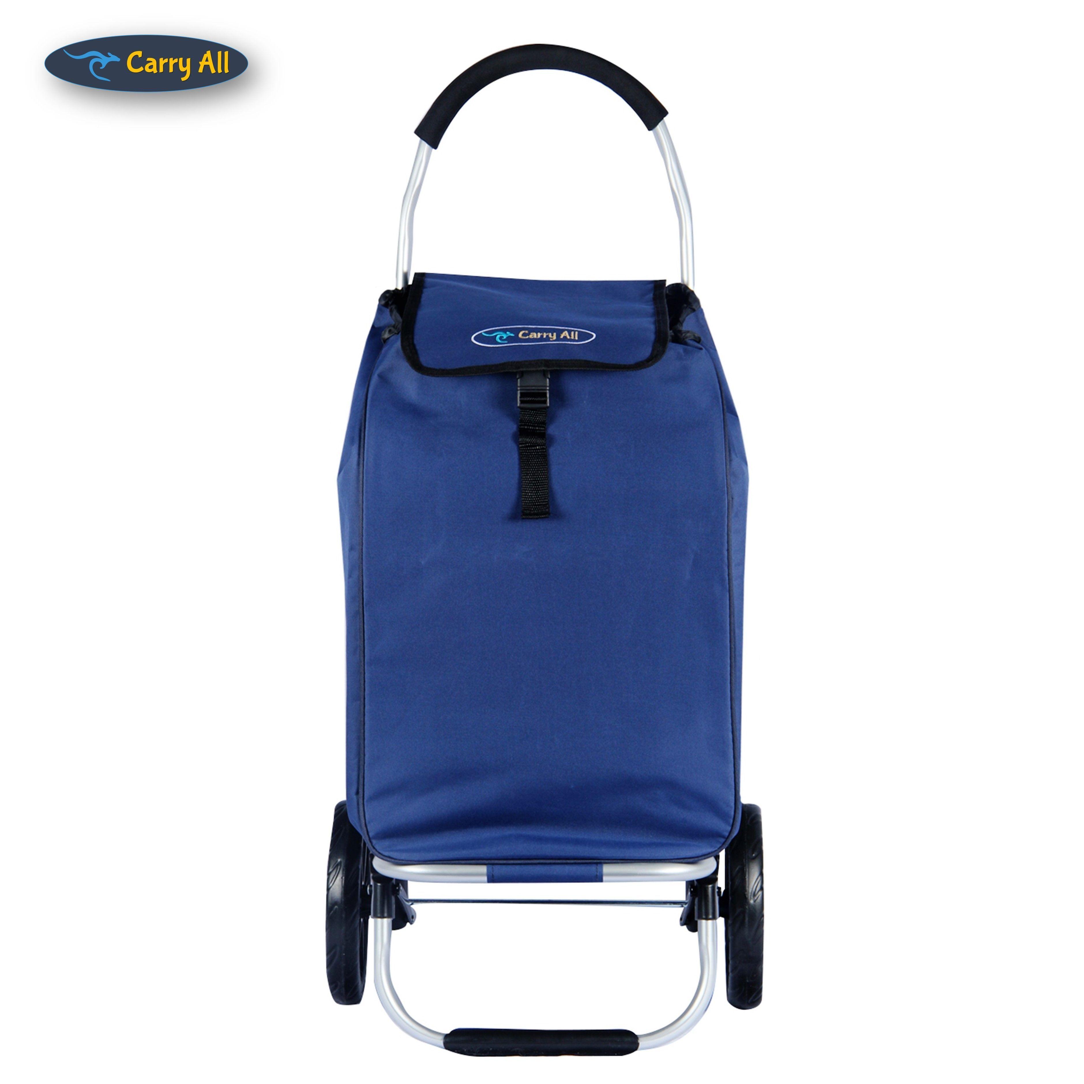 Carrito de Compras Plegable Sidney 50 Litros Supermercado o Feria Blue-1