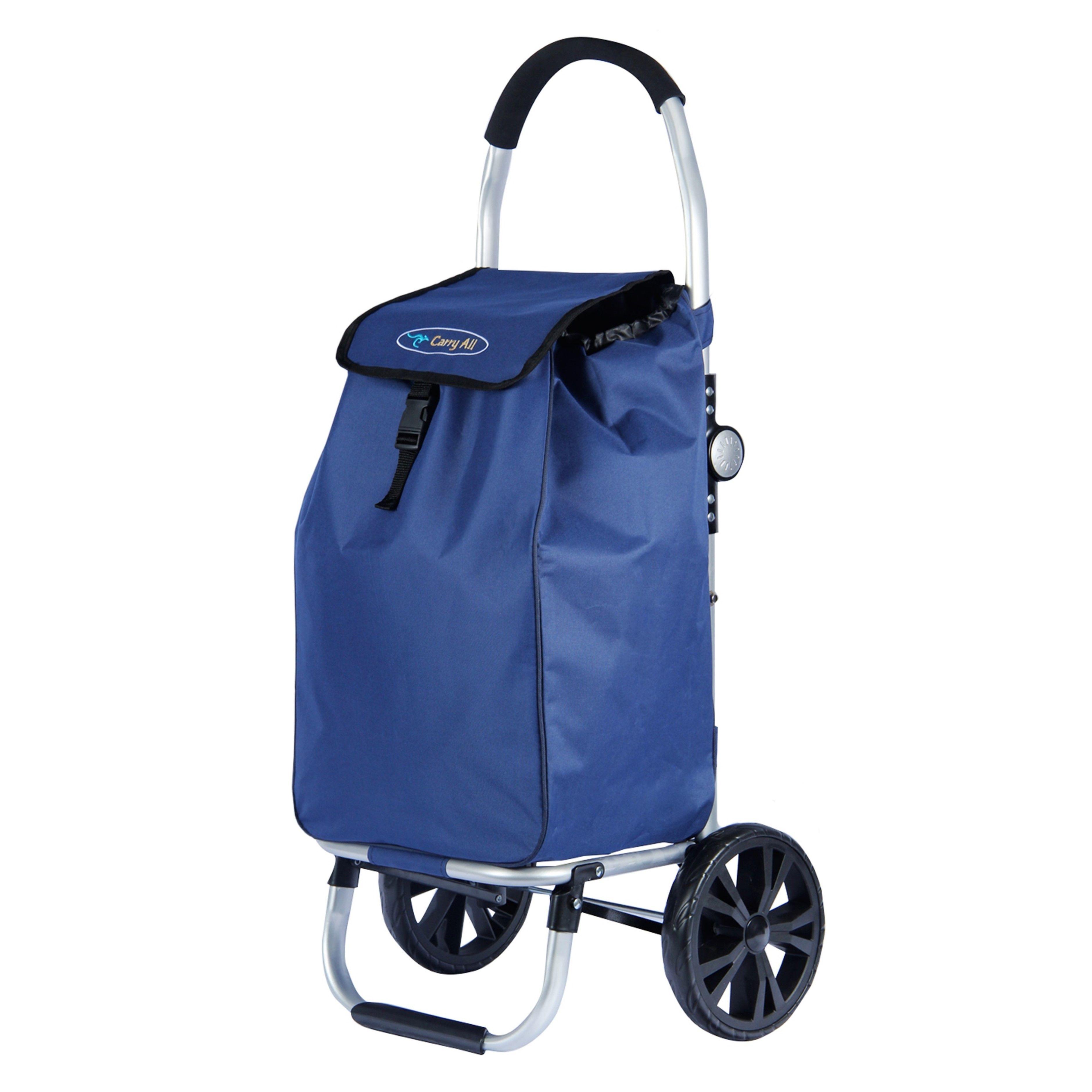 Carrito de Compras Plegable Sidney 50 Litros Supermercado o Feria Blue-0