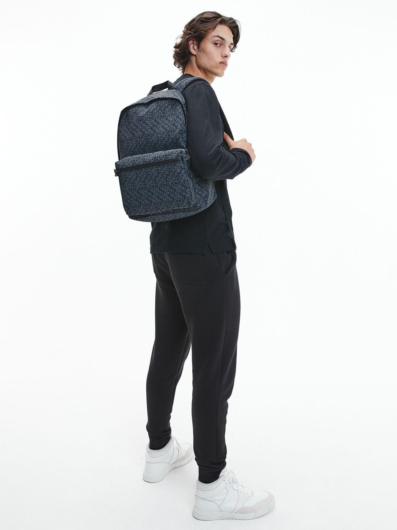 Mochila Ck Code Negro Logo Calvin Klein-4