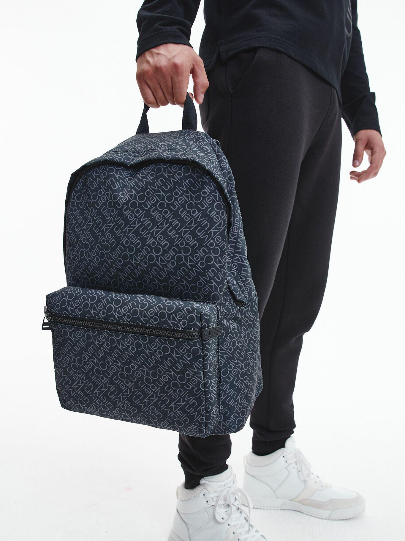 Mochila Ck Code Negro Logo Calvin Klein-3