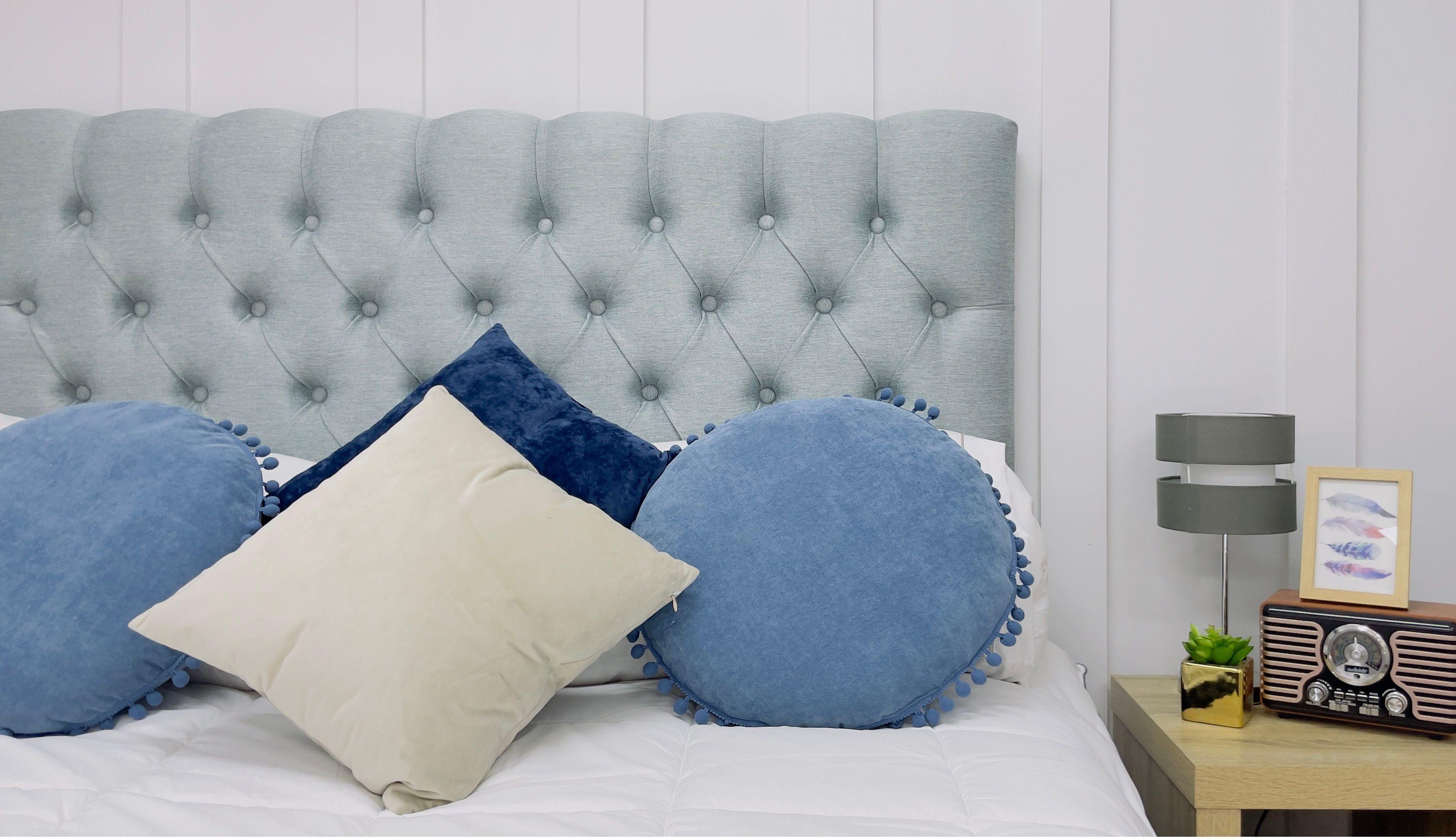 Cama 2 plazas europea con respaldo a piso mas bases divididas-1