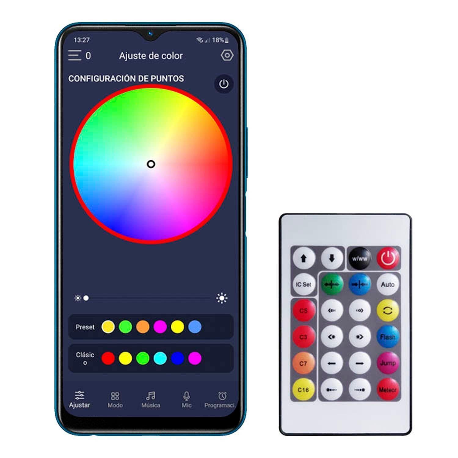 Guirnalda Smart RGB Bluetooth 10mts-2