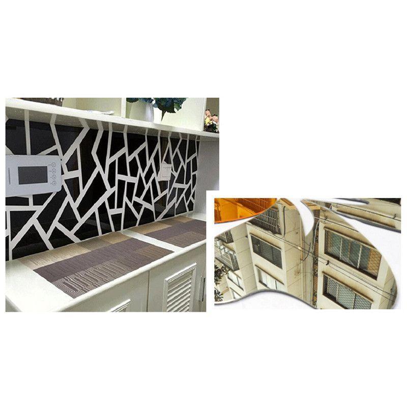 Adhesivo tipo Espejo Irregular Plateado (L)-3