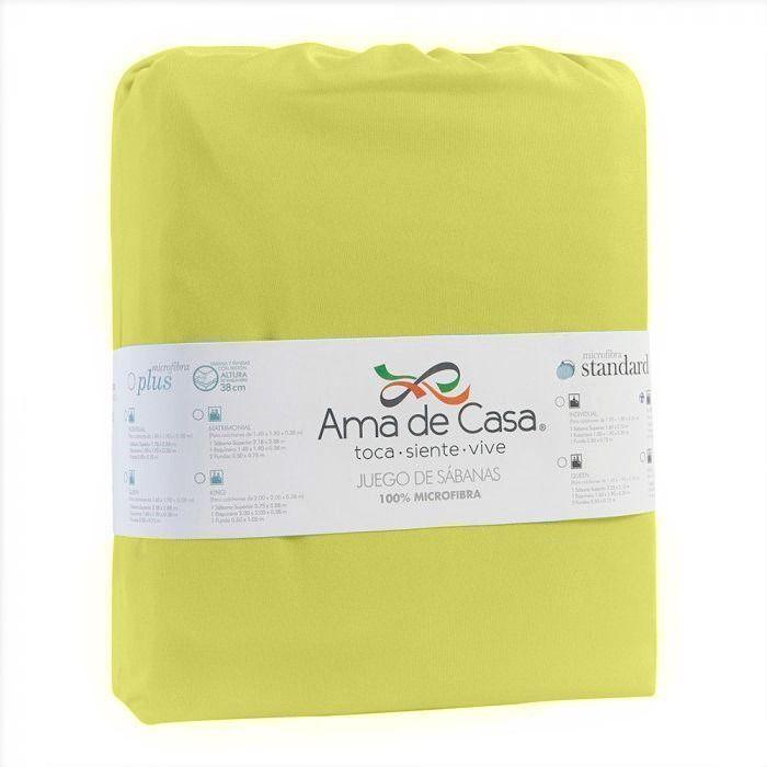 Juego de Sabanas 1,5 Plaza Sensation Raices Oliva AMA DE CASA-1