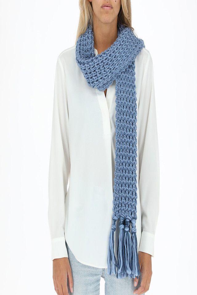 Bufanda Tassels Azul i-D-2