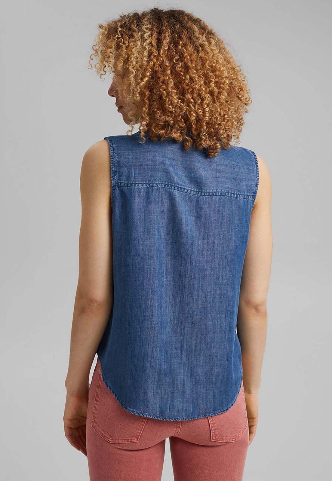 Blusa Sin Mangas De Tencel Esprit-1