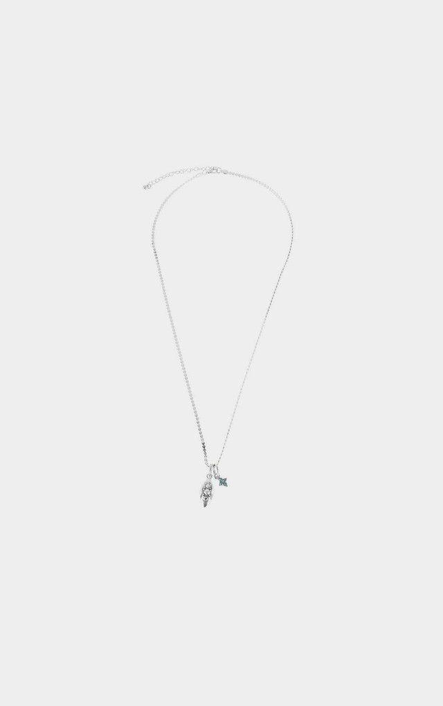 Collar Largo Amina Plateaado i-D-0