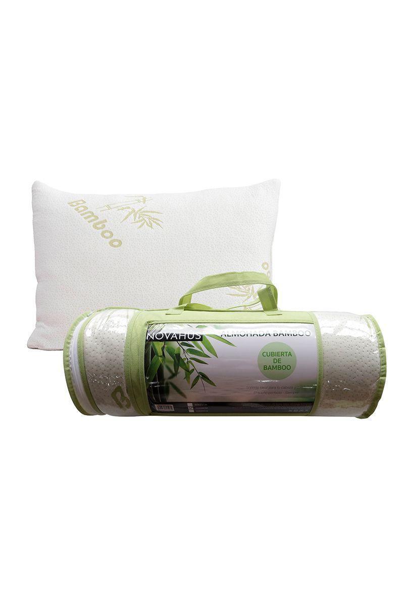 Almohada Bambú 50x66 cm Blanco-0