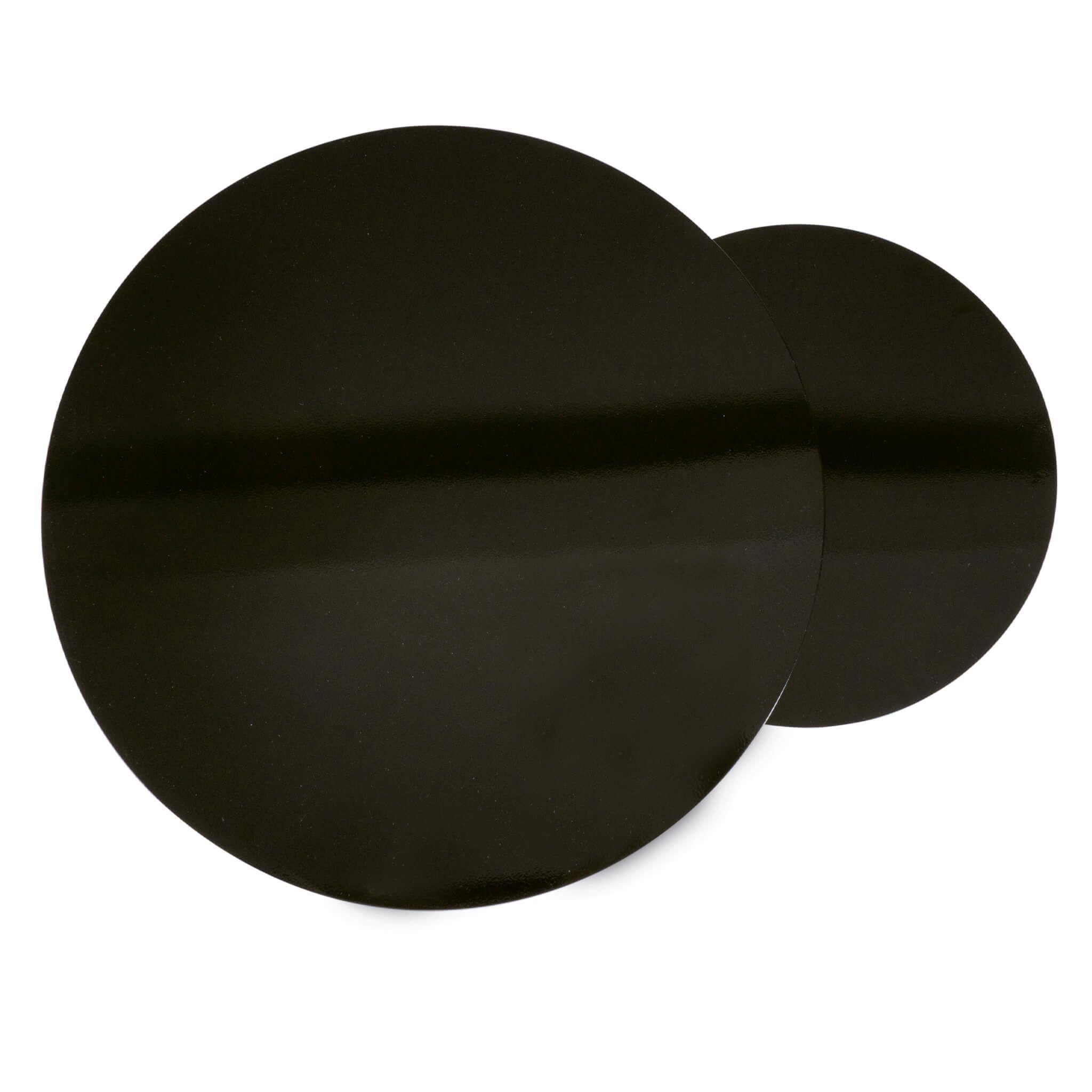 Mesa de centro circular nido|Metal Black-5