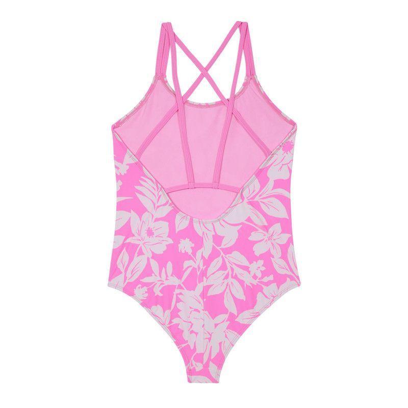 Traje de Baño Entero UV30+ Estampado para Teens Niña Fucsia-2
