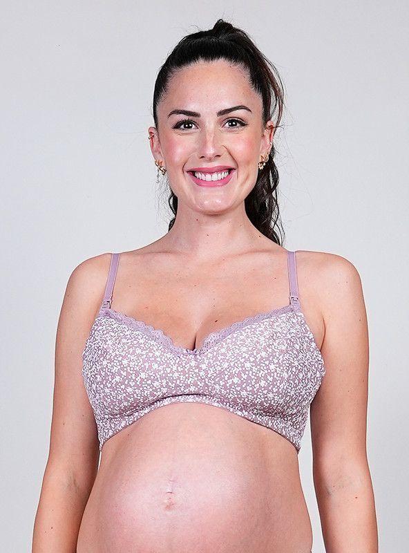 Sosten lactancia algodón flores-0